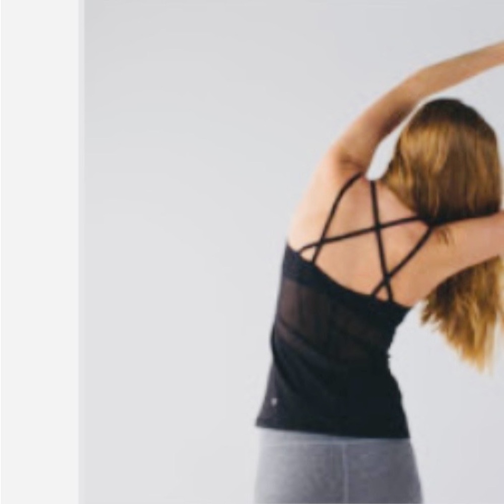 Lululemon Exquisite tank black size 6